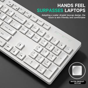 Nouveau modèle privé <span class=keywords><strong>clavier</strong></span> de couleur blanche AZERTY français espagnol hébreu ABNT2 <span class=keywords><strong>clavier</strong></span> sans fil à disposition personnalisée - Product Image 2