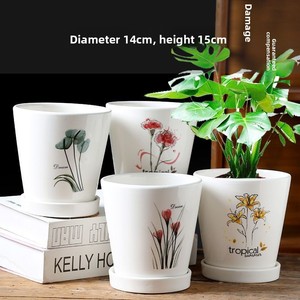 Flower Pot Ceramic Clearance Tray Large Extra Large Succulent Minimalist Personalized Creative <strong>Epipremnum</strong> Simple Wholesale - Product Image 3