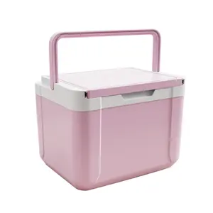 Bulk Order Discount KBKS 14L Outdoor Camping Fishing Pink Multifunction Hard Cooler Box For Events Beverage