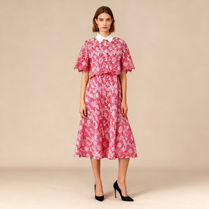 Ensemble chemise et jupe Bettergirl 2026, nouveau modèle imprimé Ramadan, col simple, boutonnage simple - Product Image 2