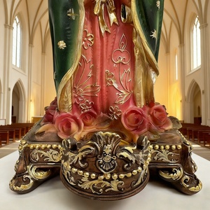Adorno de Resina Sintética Pintado a Mano de 26 CM de Alto con Forma Irregular de María, para el Día de la Madre, Regalo de Inauguración de Casa, Artesanía Mexicana - Product Image 4