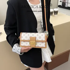 Ly Famous European Retro Pattern <b>Small</b> Square Women Luxury Designer Crossbody Shoulder <b>Handbag</b> - Product Image 5