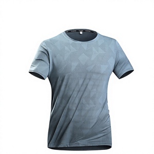 Camiseta Deportiva de Verano para Correr al Aire Libre, de Secado Rápido, Corte Regular, 180 Gramos, Tejido de Punto, Sublimación, Logotipo Personalizado, para Hombre, Venta al Por Mayor - Product Image 2