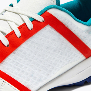 Men Turf Soccer Shoes Low <b>Top</b> White Blue Red Teal Lace Up Non Slip Rubber Sole Outdoor Training Football Sneakers - Product Image 4