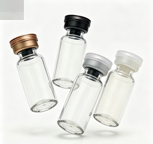 Frascos de Vidrio Transparente con Tapas de Aluminio Multicolor, Botellas de Almacenamiento de Vidrio Borosilicato Vacías de 3ml, 5ml y 10ml - Product Image 3