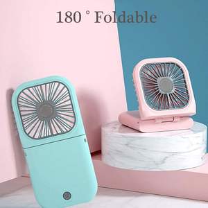 Ventilateur de cou portable, mini ventilateur silencieux, ventilateur personnel pliable rechargeable par USB, batterie externe 3000 mAh, ventilateur tour de cou mains libres - Product Image 6