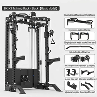 Station de musculation multifonctionnelle, robuste, avec Smith Machine, Cable Crossover, Rack à Squats et Station de Presse à banc, pour usage domestique et professionnel