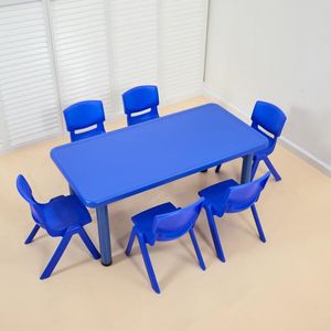 Muebles escolares, escritorio y silla para estudiantes, juego de plástico multifuncional, seguro, ideal para uso en el aula - Product Image 5
