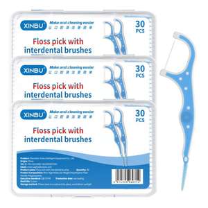 Щетки для межзубной нити с зубной нитью используются для очистки брекетов и широких межзубных пространств - Product Image 1