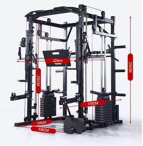 Machine Smith Commerciale Complète et Fonctionnelle Dinuo Steel Gym pour Exercices des Bras et <span class=keywords><strong>Musculation</strong></span> Unisexe - Product Image 1