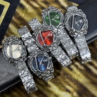 Nouveautés Montre Homme Luxe Mode Forme Toile d'Araignée Extraterrestre Reloj Montre-bracelet en Acier Inoxydable Étanche Montres à Quartz pour Hommes