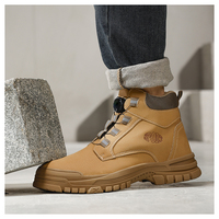 Bottes de sécurité de qualité construction avec semelle intermédiaire en Kevlar Chaussures en microfibre respirantes résistantes à la perforation