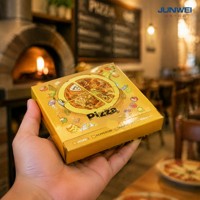 Boîtes à pizza en carton ondulé de qualité alimentaire, 8 mm d'épaisseur, matériaux recyclés, logo imprimé personnalisé, emballage jetable