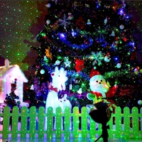 Weihnachts rot grünes Laserlicht mit Gehäuse aus Aluminium legierung und drahtloser Fernbedienung für die Dekoration des Hausgartens