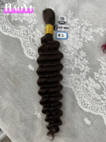 Cabello Eslavo a Granel 100% Remy con Cutícula Alineada, Cabello Humano Ondulado Profundo Naranja sin Trama para Trenzas Boho, Paquete de Cabello Vietnamita