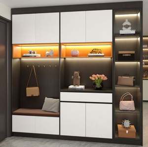 Armoire à chaussures en bois moderne et durable pour la maison, le salon, l'hôtel, l'appartement, l'entrée, meubles - Product Image 1