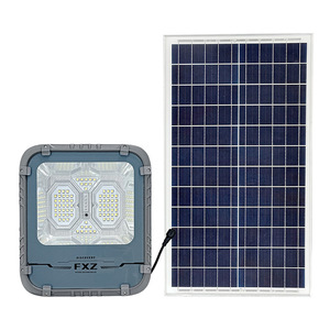 Projecteur solaire LED <span class=keywords><strong>5050</strong></span> étanche IP67, panneau solaire monocristallin 35W, batterie 3.2V 24AH, lumière extérieure - Product Image 1