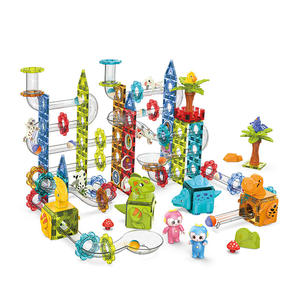 Marbre courir jouet en plastique éducatif bricolage assemblage blocs de construction magnétiques piste jouet ensemble enfants jouets marbre courir à vendre - Product Image 6