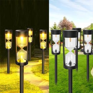 Lampe solaire LED haute luminosité pour pelouse, forme sablier, étanche IP65, pour jardin et allée extérieure - Product Image 1