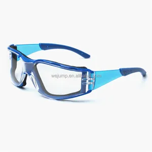 WEJUMP نظارات حماية ذات جودة عالية ansi z87 CE نظارات لسلامة العمل في التشييدات ضد الخدش مصنوعة من المطاط المطاطي