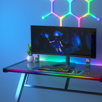 Support de moniteur en acier laminé pour écran de bureau, support de table pour PC, support pour écran de 17 à 32 pouces, capacité de 22 lb, rotation à 360 degrés, inclinaison à 90 degrés