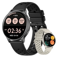 Bracelet intelligent tendance HT43 avec écran tactile couleur AMOLED de 1,32 pouce, batterie de 450 mAh, étanche 3 ATM, montre intelligente GPS