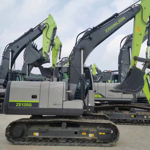 <b>Top</b> Brand China ZOOMLION ZE135E Hydraulic Crawler Excavator 13.5 Ton Featuring New Engine Motor Pump Gearbox Gear PLC - Product Image 1