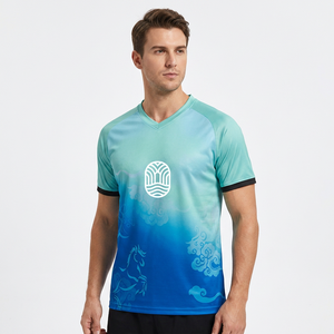 ชุดเสื้อฟุตบอลผู้ใหญ่คุณภาพพรีเมียม พิมพ์ลายดิจิตอลแบบซับลิเมชั่นตามสั่ง แห้งเร็ว ระบายอากาศได้ดี ยืดได้สี่ทิศทาง สำหรับทุกเพศ - Product Image 3