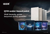 Peinture acrylique liquide QYM élégante, anti-moisissure, résistante aux taches, durable, pour décoration murale intérieure, couleur personnalisée