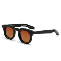 2402 Lunettes de soleil rondes en acétate, tendance rétro, luxe, haute qualité, verres polarisés, logo personnalisé, nouvelle collection, pour femmes et hommes