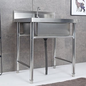 Évier de cuisine en acier inoxydable à cuve unique de qualité commerciale pour une utilisation professionnelle en cuisine - Product Image 6