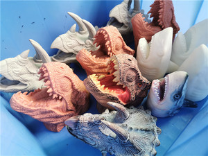 Mềm 3D hình động vật khủng long và cá mập tay con rối ngón tay Vinyl PVC đồ chơi bằng nhựa cho trẻ em trai và bé - Product Image 4