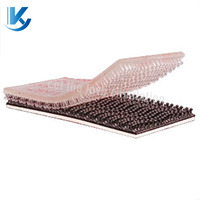 Bande de fixation auto-agrippante découpée à la forme, modèle 018, noire, autocollante, élastique, résistante à la chaleur, 100 % nylon