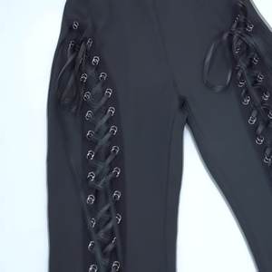 Nouveau Dark Street Style cors avec grand pantalon évasé mode européenne et américaine Spice Girls Sexy haute élastique pantalons femmes - Product Image 5