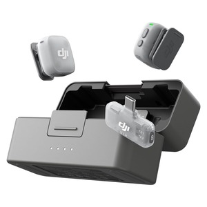 Micrófono Inalámbrico Lavalier DJI Mini <span class=keywords><strong>2</strong></span> Pro para Estudio, <span class=keywords><strong>2</strong></span> Transmisores + Receptor Móvil + Estuche de Carga, Plug and Play, 90H de Batería, Cancelación de Ruido - Product Image 1