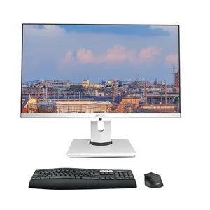 Computer Suppliers Cheap AIO Desktop Computer All In 1 23.8 Inch With Lift Rotating Base And Camera Allinone PC