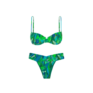 En gros Nouveau <span class=keywords><strong>Maillot</strong></span> <span class=keywords><strong>de</strong></span> <span class=keywords><strong>bain</strong></span> pour femmes matures, style plage, bikini échancré uni avec soutien-gorge et bas <span class=keywords><strong>de</strong></span> <span class=keywords><strong>maillot</strong></span> - Product Image 4