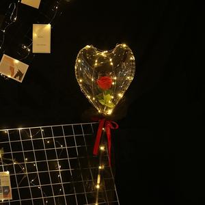 Décoration d'<span class=keywords><strong>anniversaire</strong></span> et de mariage 2026, boîte à amour, décoration pour femmes, idée cadeau pour la Saint-Valentin, ballon transparent à LED Bobo, Saint-Valentin - Product Image 2