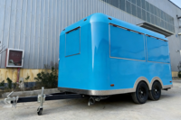 Remorques de restauration rapide personnalisées en acier inoxydable SANSHELL FA400, isolées, pour hot-dogs, camions de vente ambulante, cuisines mobiles, stands de concession