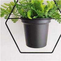 Ootonya — cintre en métal noir, lot de 2 Pots de plantes Boho, décoration moderne pour la maison, tendance, très minimaliste, pour un mariage, 2021