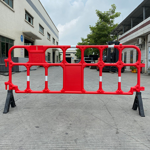 2100mm Blow‑molded Plastic Safety Barrier HDPE Construction Site <b>Temporary</b> Crowd Control Plastic Barricade <b>Fence</b> - Product Image 1