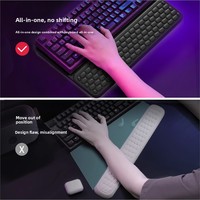 Support de clavier transfrontalier, en mousse à mémoire de forme, support ergonomique pour poignet, support de clavier intégré pour ordinateur de bureau, vente en gros