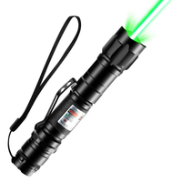 NOUVEAU Pointeur laser vert Lampe de poche haute puissance longue portée de 500 mètres rechargeable pour USB avec tête d'étoile réglable