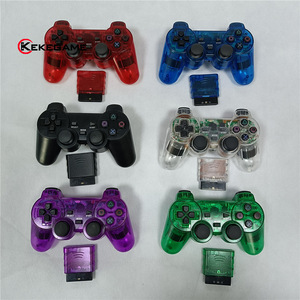 New 2.4G Wireless Game <b>Controller</b> for <b>PS2</b> Double Vibration Transparent Snowflake Joystick Gamepad - Product Image 3
