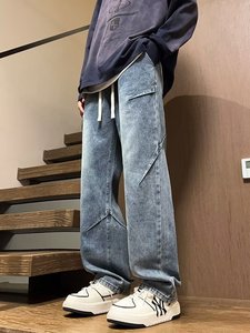 Pantalones Vaqueros de Mezclilla para Hombre, Corte Slim, Modelo <span class=keywords><strong>Imago</strong></span> Stitch, con Costuras Reforzadas, Proveedor Metamorphosis - Product Image 1