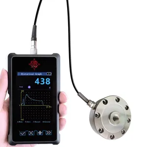 Dinamómetro de mano recargable Medidor de fuerza digital con instrumento de medición de empuje de tracción de celda de carga