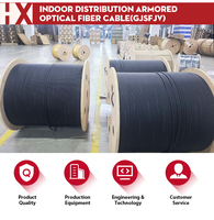 Hot-sales GYTA 2 4 6 8 12 24 36 48 72 96 144 288 Core G652D SM Cable de fibra óptica blindado de tubo suelto trenzado