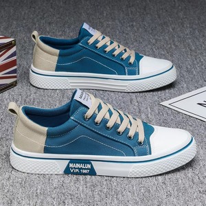 Zapatos Deportivos de Moda Coreana para Hombre, Primavera/Otoño/Invierno, Transpirables, con Entresuela de PVC, Cordones de Lona, EVA, Combinables con Todo - Product Image 3