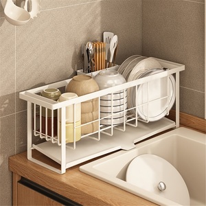 Modern Kitchen Drain Rack Sink Side Dish Rack Narrow <b>Small</b> Integrated <b>Storage</b> Rack for Towels Standing Type <b>Box</b> - Product Image 4
