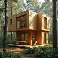 Maisons préfabriquées Easy Hoe à ossature acier, Villa de luxe moderne avec installation rapide, toit étanche, sol en marbre, durée de vie 50-70 ans